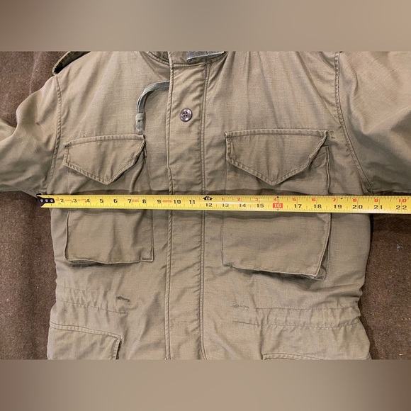 Vintage Vietnam Era M65 Military Jacket, Men’s Medium Short, Olive Drab Green - Picture 10 of 16